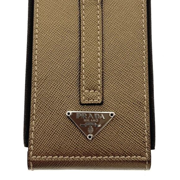 Prada Bronze Signature Handbag Accessory-Large - Picture 1 of 9